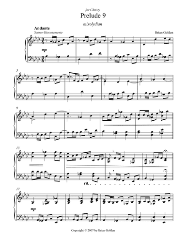 Prelude 9 in Ab Major Mixolydian