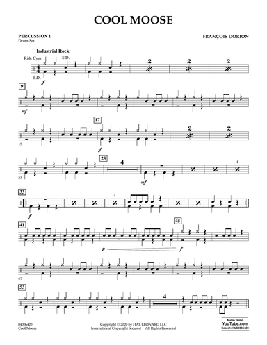 Cool Moose - Percussion 1
