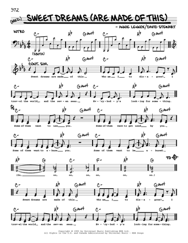 Sweet Dreams (Are Made Of This)