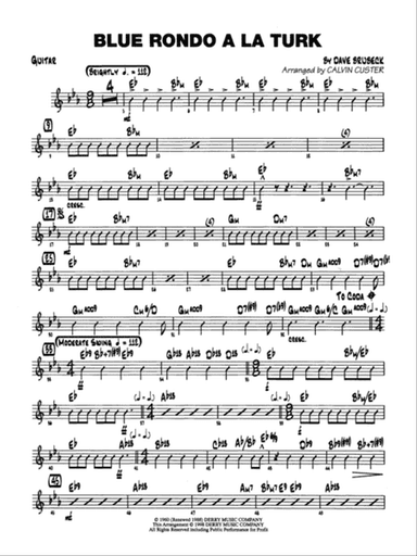 Blue Rondo ala Turk: Guitar