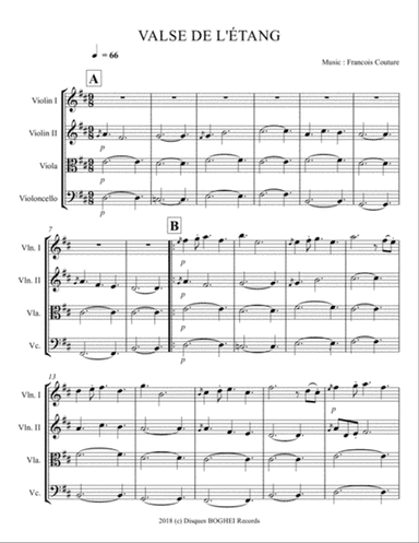 VALSE DE L'ÉTANG - La Suite Fléchée