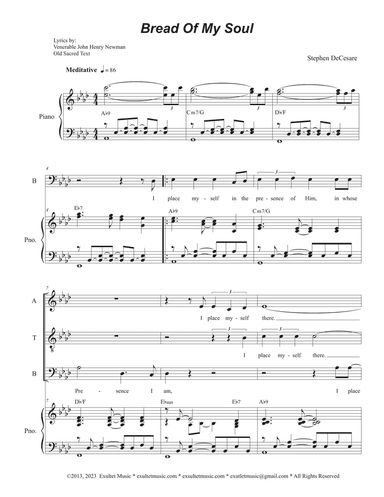 Bread Of My Soul (SATB)