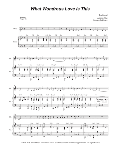 What Wondrous Love Is This (Oboe solo and Piano)