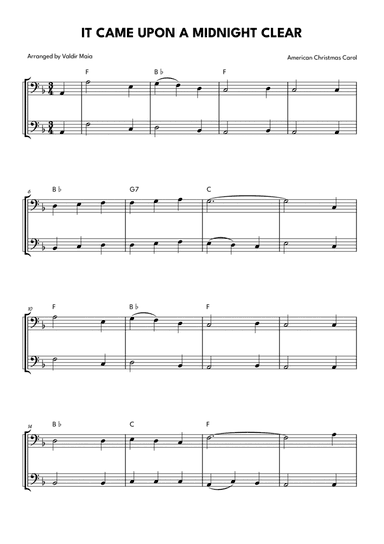 It Came Upon A Midnight Clear - Bassoon Duet
