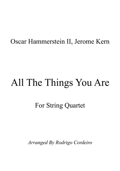 All The Things You Are