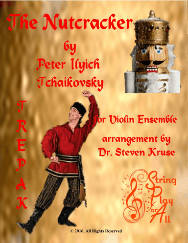 Trepak from the Nutcracker for Mixed-level Violin Ensemble