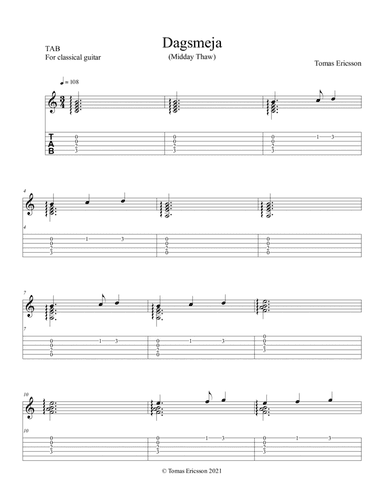 Dagsmeja (Midday Thaw) TAB