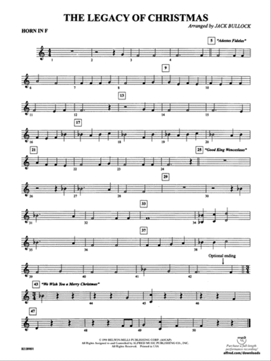 The Legacy of Christmas: 1st F Horn