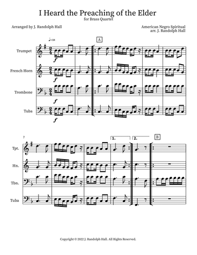 I Heard the Preaching of the Elder