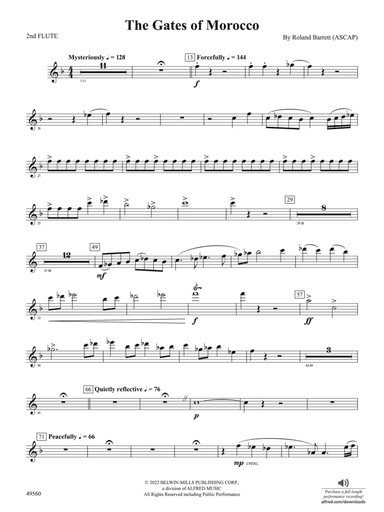 The Gates of Morocco: 2nd Flute