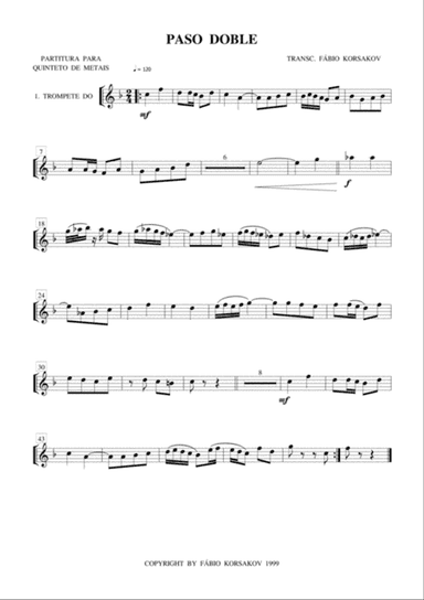 PASO DOBLE - BRASS QUINTET