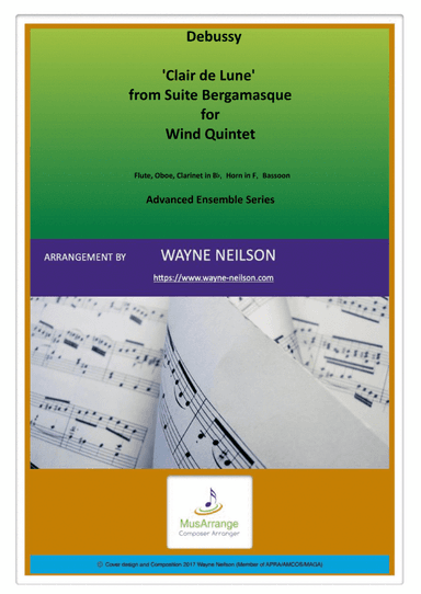 'Clair dé Lune' from Suite Bergamasque for Wind Quintet