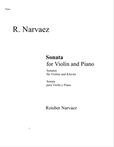 Sonata for Violin and Piano
