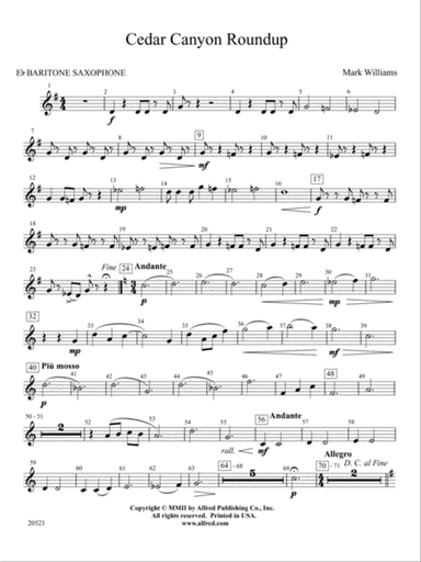 Cedar Canyon Roundup: E-flat Baritone Saxophone