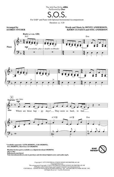 S.O.S. (arr. Audrey Snyder)