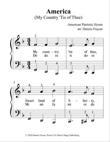 America America (My Country Tis of Thee)