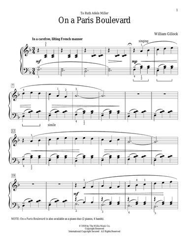 On A Paris Boulevard