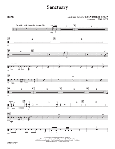 Sanctuary (arr. Mac Huff) - Drums