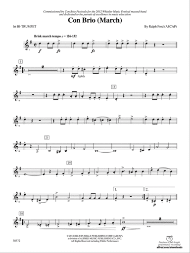 Con Brio: 1st B-flat Trumpet