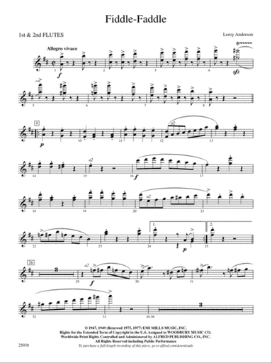 Fiddle-Faddle: Flute