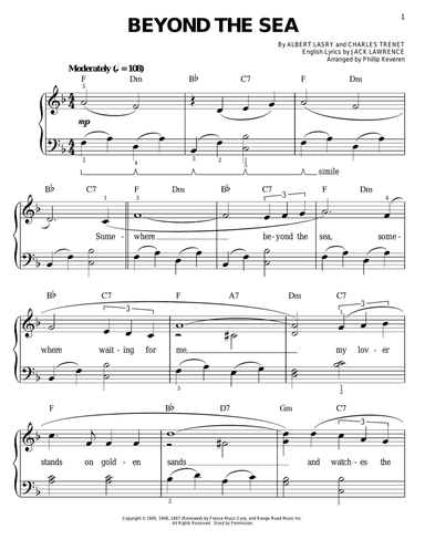 Beyond The Sea (arr. Phillip Keveren)