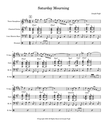 Saturday Mourning (Tenor Sax Solo)