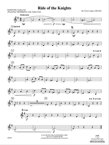 Ride of the Knights: Baritone T.C.