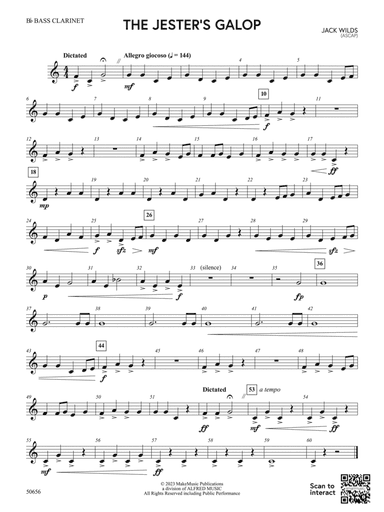 The Jester's Galop: B-flat Bass Clarinet