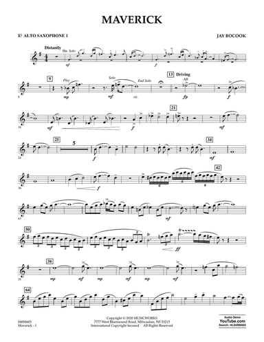 Maverick - Eb Alto Saxophone 1