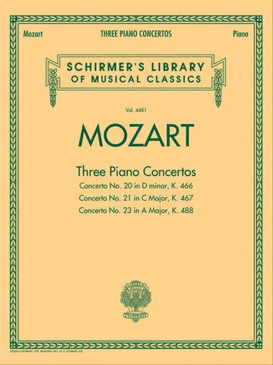 Mozart – 3 Piano Concertos