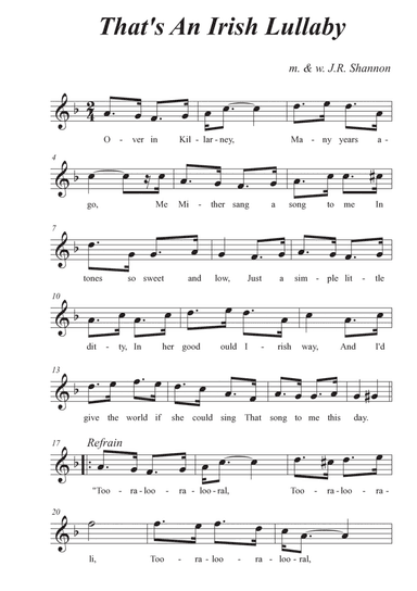 That's An Irish Lullaby