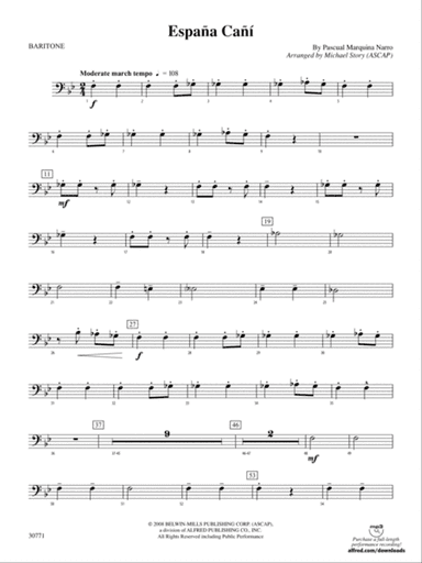 España Cañí: Baritone B.C.