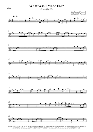 What Was I Made For?