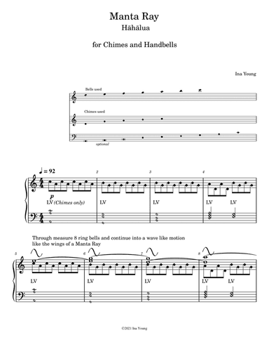 Manta Ray for Handbells and Chimes (3 oct.)