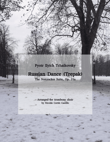 Tchaikovsky - Russian Dance, Trepak (The Nutcracker) for trombone choir