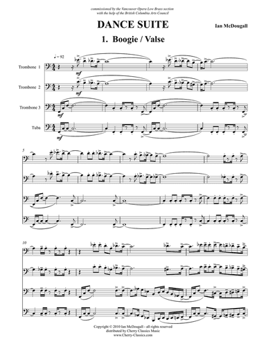 Dance Suite for Three Trombones & tuba