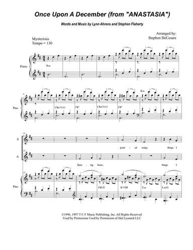 Once Upon A December from the Twentieth Century Fox Motion Picture ANASTASIA