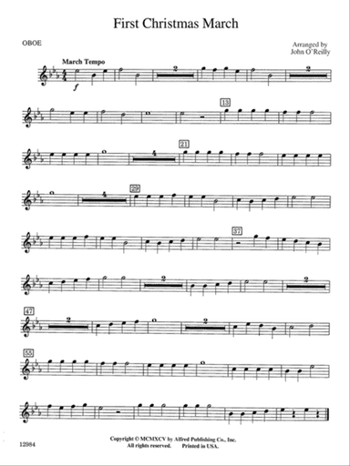 First Christmas March: Oboe