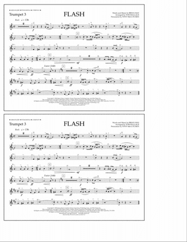 Flash (arr. Tom Wallace) - Trumpet 3