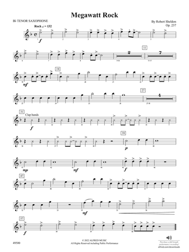 Megawatt Rock: B-flat Tenor Saxophone