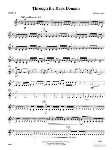 Through the Dark Domain: 2nd Violin