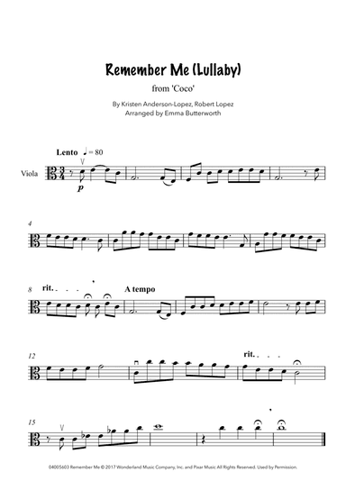 Remember Me (lullaby)