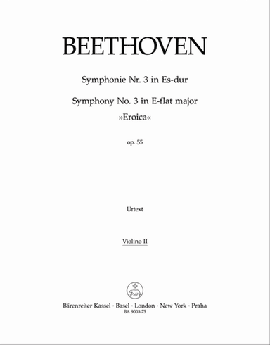 Symphony, No. 3 E flat major, Op. 55 'Eroica'