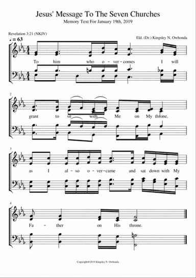 "Jesus' message to the Seven Churches"