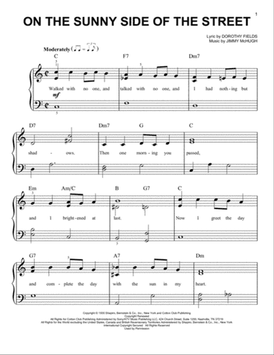 On The Sunny Side Of The Street