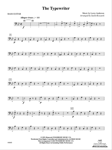 The Typewriter: String Bass