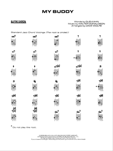 My Buddy: Guitar Chords