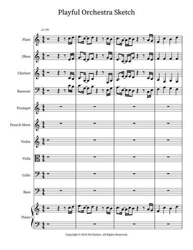 Playful Orchestra Sketch