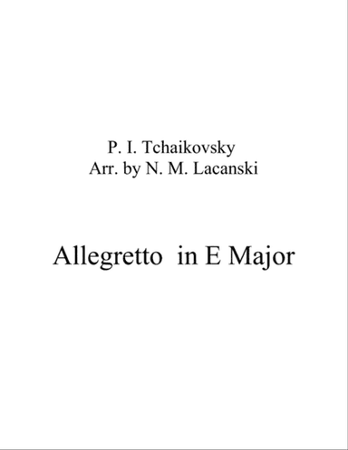 Allegretto in E Major