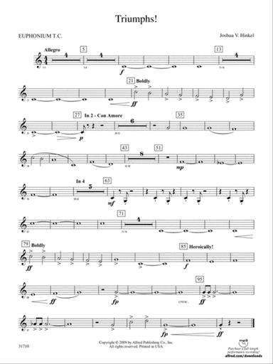 Triumphs!: (wp) Baritone T.C.